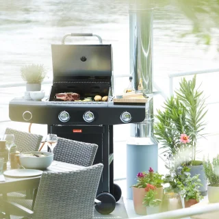 Barbecook Siesta 210 Graphite gasbarbecue zwart