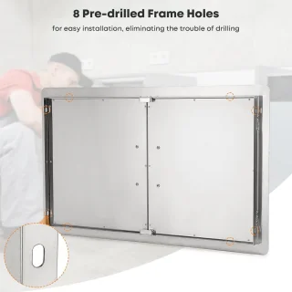 BBQ Dubbele Toegangsdeur 36x21 inch