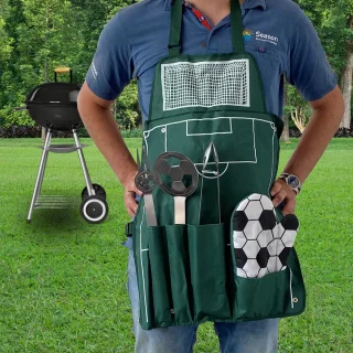BBQ gereedschapset Voetbal RVS
