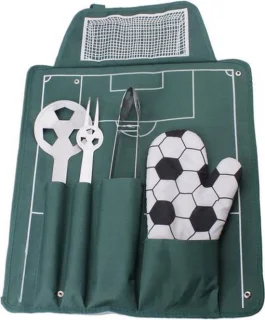BBQ gereedschapset Voetbal RVS