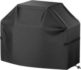 BBQ-grillhoes voor gasbarbecue zwart 140x66x106 cm