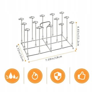 Bedee RVS Verticale Grills 2x voor Ninja Foodi Double Basket AF300EU/AF400EU
