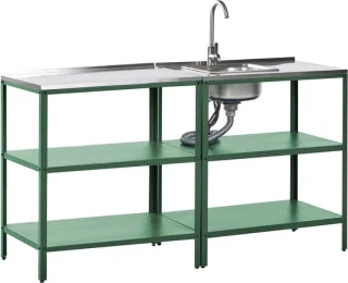 Beliani Vilama tuin kookeiland set