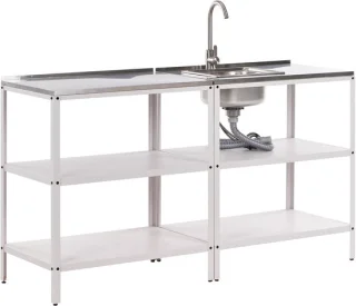 Beliani Vilama tuin kookeiland set