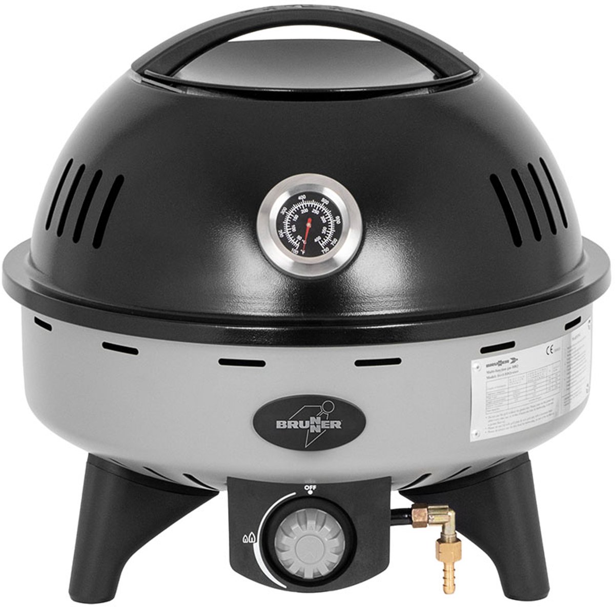 De Brunner Devil BBQruiser LT 30 draagbare gasbarbecue in één oogopslag