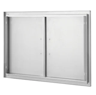 Buitenkeuken Toegangsdeur Dubbele Inbouwdeur RVS 88,9 x 61 cm