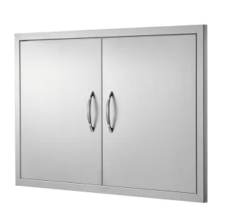 Buitenkeuken Toegangsdeur Dubbele Inbouwdeur RVS 88,9 x 61 cm