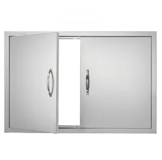 Buitenkeuken Toegangsdeur Dubbele Inbouwdeur RVS 88,9 x 61 cm