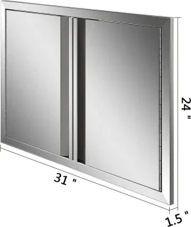 Buitenkeukendeur 24x24 inch 304 RVS BBQ-eiland