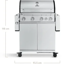 BURNHARD Big FRED Deluxe Series 3 - Gasbarbecue 4 branders