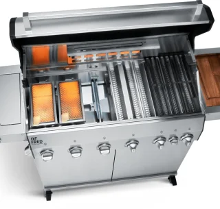 BURNHARD Fat FRED 6-brander gasbarbecue