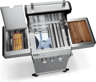 BURNHARD® FRED Jr. Deluxe Series 3 - 2-branders gasbarbecue