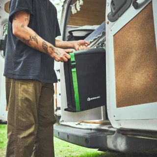 Burnhard Jones Inklapbare 2-Branders Gasbarbecue RVS