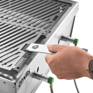 Burnhard Jones Inklapbare 2-Branders Gasbarbecue RVS