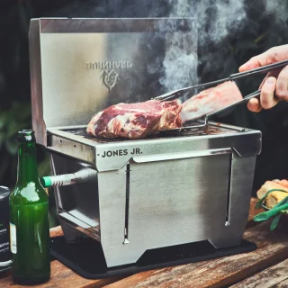 BURNHARD JONES Jr. roestvrijstalen camping gasbarbecue 1-pits