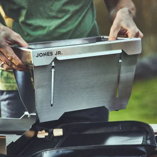 BURNHARD JONES Jr. roestvrijstalen camping gasbarbecue 1-pits