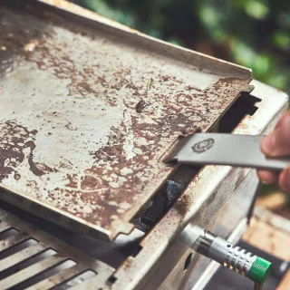 Burnhard Plancha RVS Grillplaat voor Gasbarbecue JONES 18,9x29,2 cm