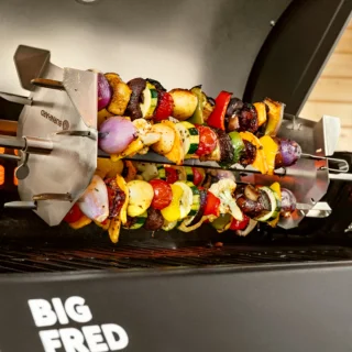 BURNHARD® RVS Spiesjes-Rondel (6 XL-spiesen) – BBQ-accessoire