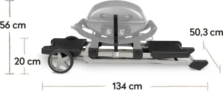 BURNHARD® Trolley voor Wayne gasbarbecue