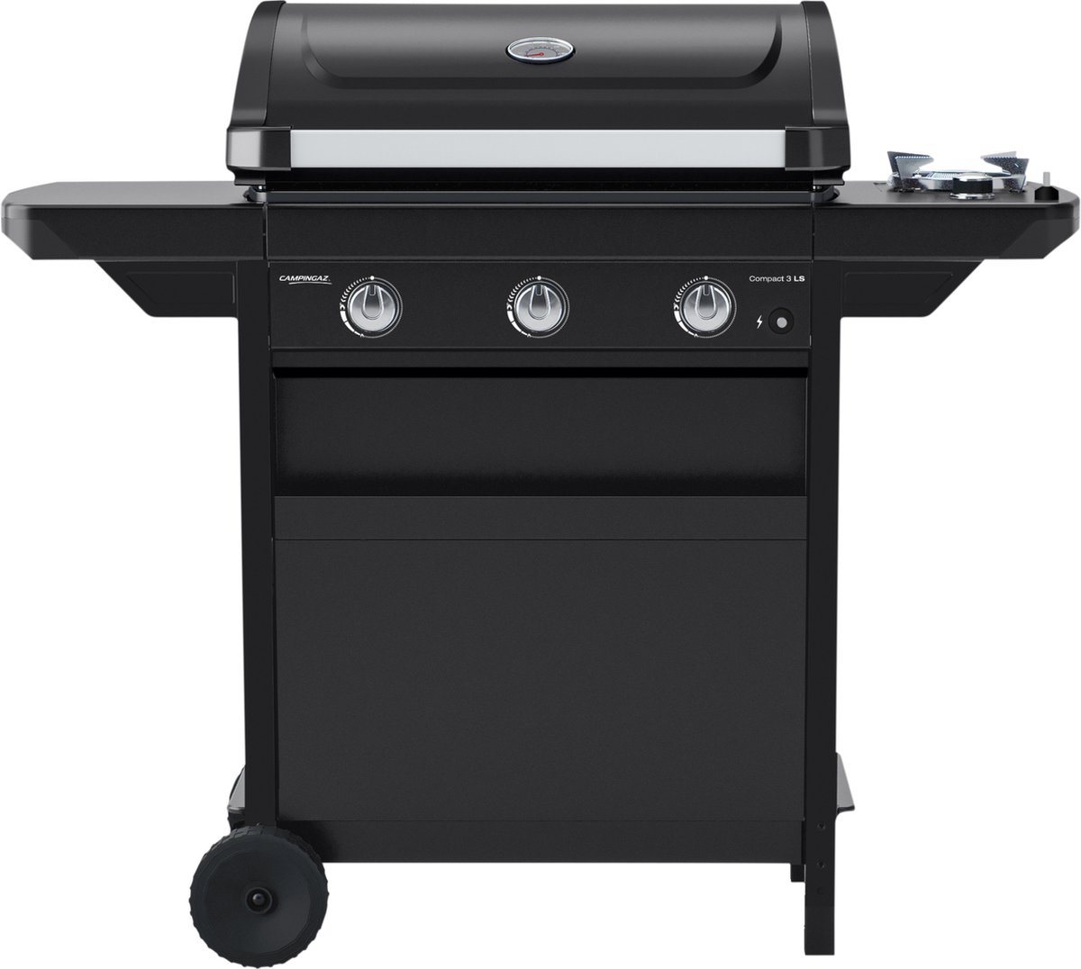De Campingaz 3 Series Compact 3 LS Verrijdbare Gasbarbecue Zwart in één oogopslag