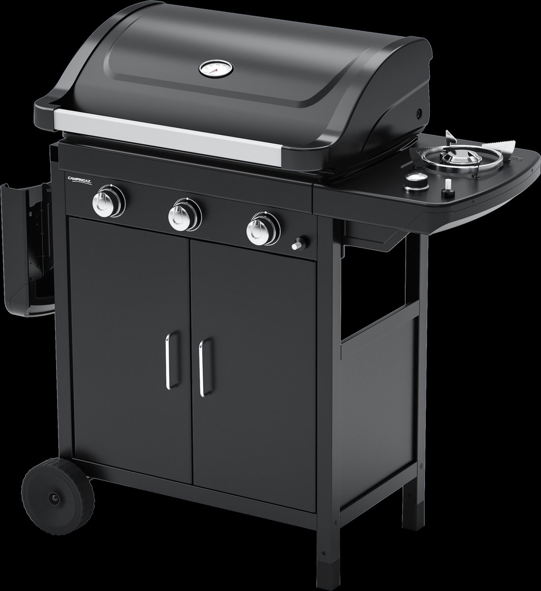 Wat vinden we goed aan de Campingaz 3 Series Compact 3 LS Verrijdbare Gasbarbecue Zwart