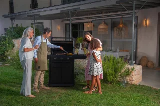 Campingaz 3 Series Onyx S gasbarbecue met zijbrander zwart