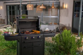 Campingaz 3 Series Onyx S gasbarbecue met zijbrander zwart