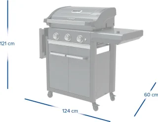 Campingaz 3 Series Premium S Gasbarbecue Antraciet