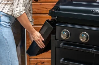 Campingaz 4 Series Onyx S gasbarbecue met zijbrander