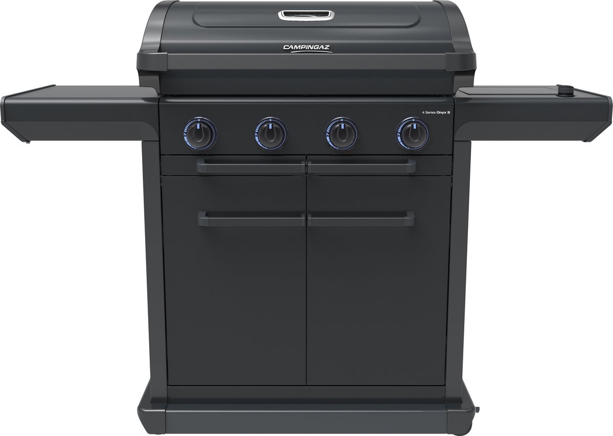 De Campingaz 4 Series Onyx S gasbarbecue met zijbrander in één oogopslag