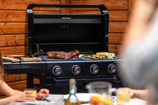 Campingaz 4 Series Onyx S gasbarbecue met zijbrander
