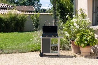 Campingaz Onyx 2 Plancha draagbare tafelbarbecue zwart