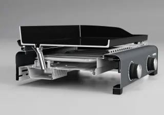 Campingaz Onyx 2 Plancha draagbare tafelbarbecue zwart