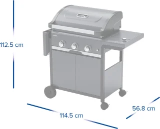 Campingaz Select 3 EXS 3-pits gasbarbecue zwart