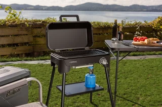 Campingaz Tour & Grill CV Plus Gas BBQ zwart met afneembaar onderstel