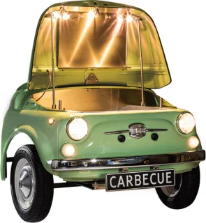 CARBECUE Vaalgroen Fiat 500 Grill