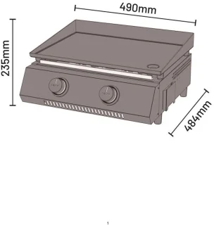 Cozze G-400 Plancha gasbakplaat