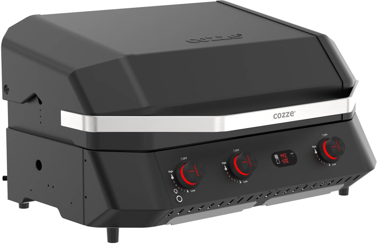 Wat vinden we goed aan de Cozze G-800 COMB0 Plancha Grill 3 Gasbranders 30 mbar