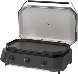 cozze G-800 Plancha met 3 gasbranders en deksel