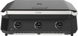 cozze G-800 Plancha met 3 gasbranders en deksel