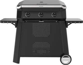 cozze G-800 Plancha met 3 gasbranders en deksel