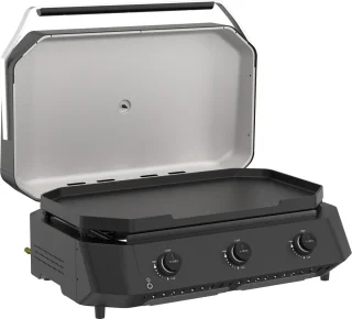 cozze G-800 Plancha met 3 gasbranders en deksel