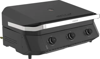 cozze G-800 Plancha met 3 gasbranders en deksel
