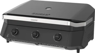 cozze G-800 Plancha met 3 gasbranders en deksel