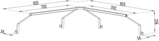 Cozze® LED Rack Corner - Buitenkeuken LED-houder