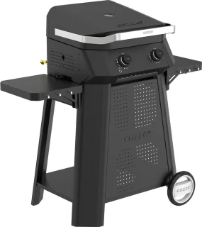 Cozze Plancha G-500 met Deksel 2 Branders Zwart