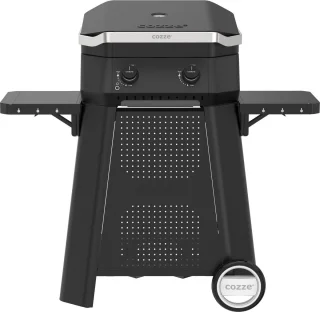 Cozze Plancha G-500 met Deksel 2 Branders Zwart
