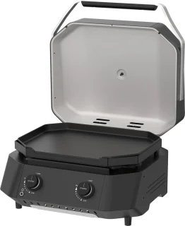 Cozze Plancha G-500 met Deksel 2 Branders Zwart
