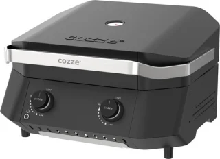 Cozze Plancha G-500 met Deksel 2 Branders Zwart