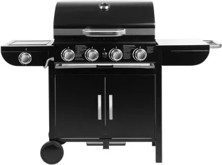 DoneMore® Gasbarbecue Grillwagen - Zwart